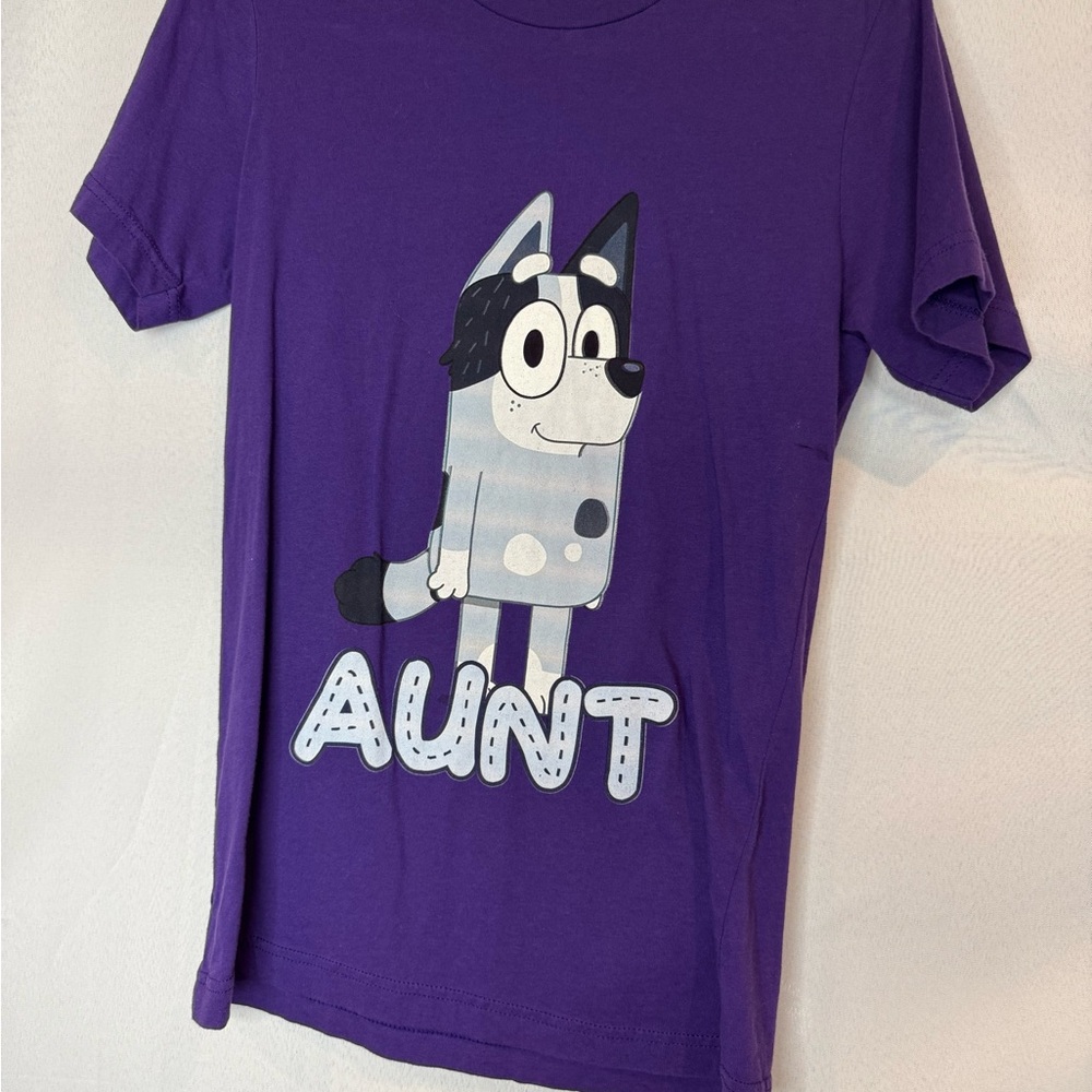 Purple Kids Shirt with Cartoon Design